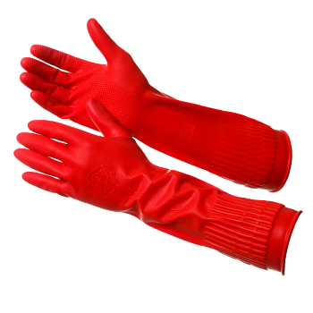 перчатки латексные rose, хозяйственные, удлиненные 12/120