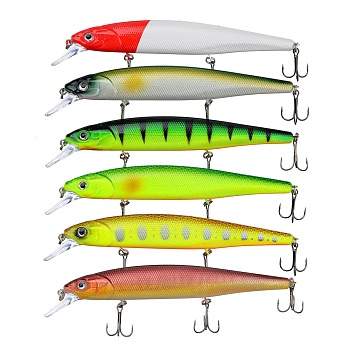 azor fishing воблер "классик минноу xl", 20,6гр, 145мм, 0-1,8м, 5 цветов