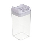 банка для сыпучих продуктов, тм vetta, миндаль, 550мл квадратная, пластик интернет-магазин «Барс»