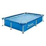 bestway прямоугольный бассейн, 400х211х81см, 5700 л, 56405