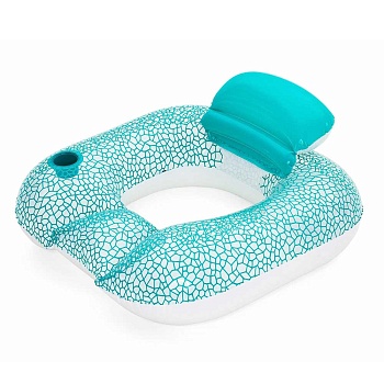 bestway надувное круг-кресло flip pillow, pvc, 102х94 см, 43097