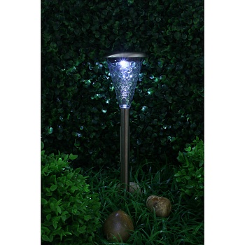 inbloom фонарь на солн. бат. 8х37см led1*бел ip44 1*1,2vni-mh aaa600mah 2.1v30ма, металл, пластик от магазина Барс