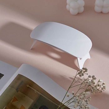 юl uv/led лампа-мини с usb проводом, 13,1х6,7х1,9см, 6w, пластик, белый