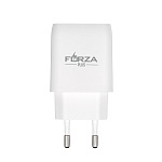 forza сетевое зарядное устройство стандарт, 2xusb, 2а, 5в, белый от магазина Барс