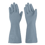 перчатки прочные тм vetta, размер l, пвх, серый цвет