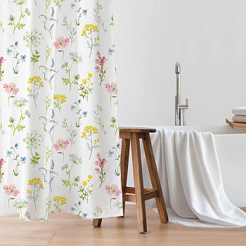 шторка для ванной, таффета, 145x180см, шттф056-21001 от магазина Барс