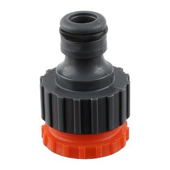 inbloom штуцер резьбовой для крана с внешней резьбой, переходник d1/2" -3/4", пластик от магазина Барс