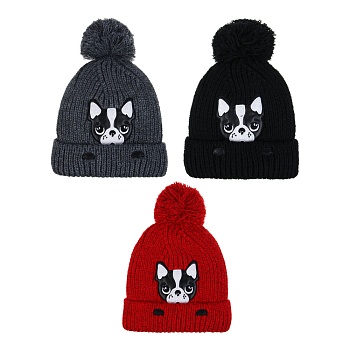 galante шапка бини детская на подкладе с аппликацией, р-р 52-54, 3 цвета, сзш24-24