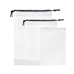 мешочки для хранения вещей тм vetta, 3шт, 14x21cм (замок zip lock ),16x20см,18x25см на веревке, пева