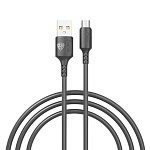 кабель для зарядки usb(a)-microusb by fusion, 18вт, 1 м, 2.4a, tpe, черный от магазина Барс