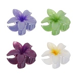 краб для волос ботаника, тм юниlook, пластик, 8 см, 4 цвета