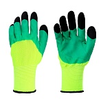 inbloom перчатки садовые нейлоновые со вспененным латексным обливом, 9 размер, 23см, 50г 