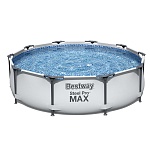 bestway бассейн каркасный steel pro мax (фильтр-насос), 305х76 см, 4678 л, 56408