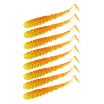 kaida приманка силиконовая твистер 3,5", 9см, 4гр, ht003, 7шт