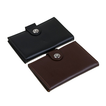 юl тарон портмоне мужское для карт, купюр и монет на кнопке, пу, 15х9,5х1см, 2 цвета, кж24-33