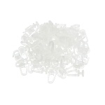 крючки для штор, 100 шт, pom, 2.6x1.3x0.9 см/шт., цвет прозрачный от магазина Барс