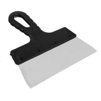 шпатель металл (нерж.)., пластиковая ручка 200 мм headman 