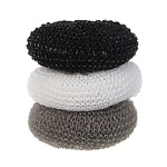 набор губок для мытья посуды тм vetta, "бублик", 3 шт, 18 гр, полипропилен