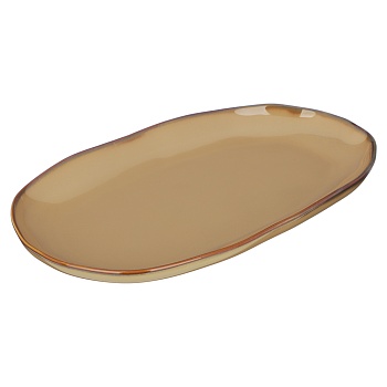 ivlev chef органика блюдо овальное, 30х18x3см, фарфор, бежевый интернет-магазин «Барс»