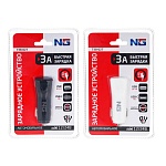 ермак зарядное устройство в авто, usb qc3.0 + pd, 5v/3a, 9v/2a, 12v/1.5a, блистер, пластик