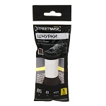 шнурки для обуви тм streetwise, плоские, 8мм, 0,85м, 1 пара, цвет коричневый от магазина Барс