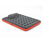 bestway надувной матрас roll & relax широкий двуспальный (queen) с насосом-мешком для хранения, pvc,
