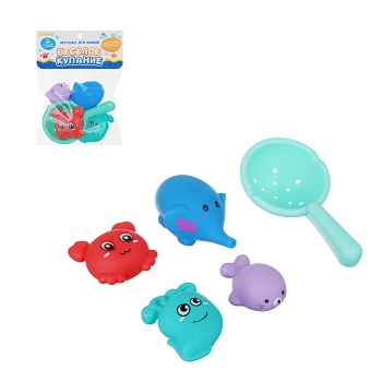 игроленд игрушка для ванной "веселое купание", pvc, 18х2х27см