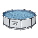 BESTWAY Бассейн каркасный, ПВХ, 366х100см, 9150л, с фильтр-насосом и лестницей, 56418