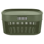 корзина для хранения форест с крышкой, 9,5л, квадратная, 29,6х28,8х14,5см,полипропилен, северный мох