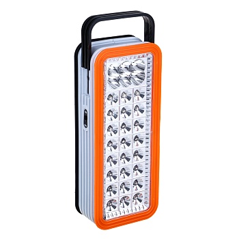 ермак фонарь-светильник 24 + 6 ярк. led, 3xd / шнур 220в, пластик, 24x10 см