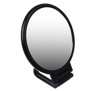 юниlook леон зеркало настольное складное, зум х1,х2, пластик, стекло, 15,5х9,3х0,8см, черный