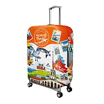 рыжий travel чехол для чемодана cabin size 18-21 дюйм, размер s, 2 дизайна