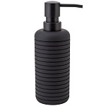 дозатор жидкого мыла lago, чёрный, пластик, swp-2410-blk-01 от магазина Барс