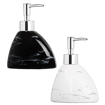vetta дозатор для жидкого мыла marble, керамика, 2 цвета от магазина Барс