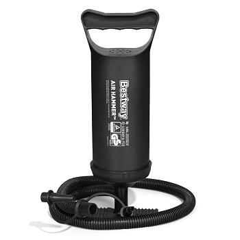 bestway ручной воздушный насос air hammer объемом 850мл, 30см, 62002