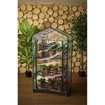 inbloom парник домашний, 3 яруса, 69х49х125 см, рр, пвх, сталь от магазина Барс