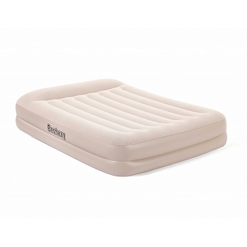 bestway кровать надувная queen со встроенным электронасосом, pvc, 203x152см x 42см, 67696