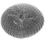 губка металлическая laima, d133*h50мм, сетчатая, 100г /120