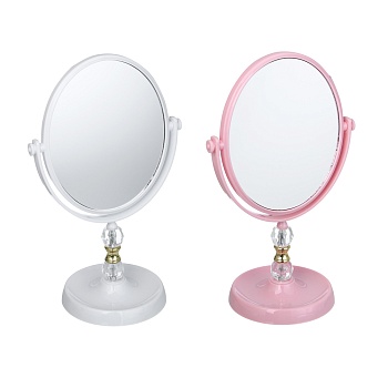 юниlook беатрис зеркало настольное с декором, пластик, стекло, высота 29см, 17х14см, 2 цвета