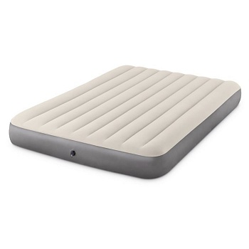 intex матрас надувной queen deluxe singlehigh, 152х203х25 см, 64103