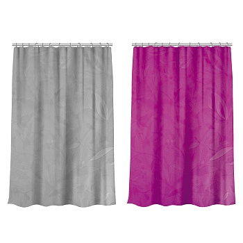 vetta шторка для ванной, эва, 80 г/м2, 180x180см, 12 колец, с рисунком цветов, 2 дизайна от магазина Барс