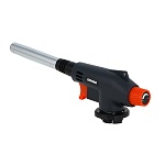 горелка газ. с пьезорозжигом тм ермак, цанг. захват, узкое сопло, латунь, 20х6х4см