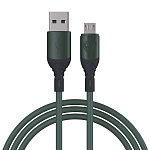 by кабель для зарядки карнавал micro usb, 1м, 2,4а, зеленый от магазина Барс