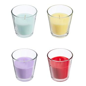 new galaxy свеча ароматизированная glass, 85гр. ваниль, лаванда, спелые ягоды, хлопок