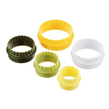 satoshi набор форм для печенья/салатов/десертов 5пр, 4,8-5,8-6,8-7,8-8,8х3,5см, пластик интернет-магазин «Барс»