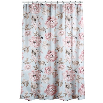 vetta шторка для ванной, с утяжелителем, полиэстер, 80 г/м2, 180х180см, цветы, 001 от магазина Барс