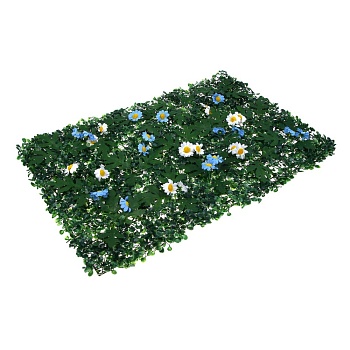 inbloom изгородь искусственная полевые цветы белые/синие 60х40см, pe от магазина Барс