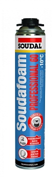 пена монтажная  soudal professional 60 пистолетная  12*750мл