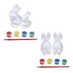 ladecor набор для раскрашивания, 2 фигурки + краски + кисточка, пенопласт, 2 дизайна