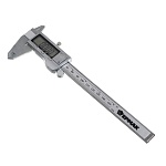 штангенциркуль цифровой цинковый тм ермак 150мм, шцц-i-150-0,05-1, футляр пластик (+ батарейка)